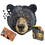 I AM Bear 550 Piece Animal Head-Shaped Jigsaw Puzzle