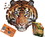 Madd Capp Games MCG-3005-TIGER-C I AM Tiger 550 Piece Animal Head-Shaped Jigsaw Puzzle