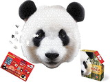 I AM Panda 550 Piece Animal Head-Shaped Jigsaw Puzzle