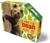 I AM Lil Bear 100 Piece Animal Head-Shaped Jigsaw Puzzle
