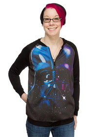 Mighty Fine MFI-HTRN-BK-C Star Wars Darth Vader Space Women's Light Jacket
