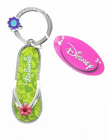 Monogram International MNG-24166-C Disney Minnie Mouse Green Flip Flop Pewter Key Ring