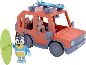 Bluey Family Cruiser Action Figure Playset, Includes Bandit
