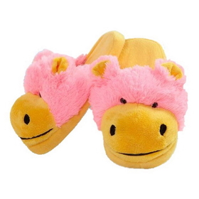 My Pillow Pets My Pillow Pets Neon Hippo Slippers