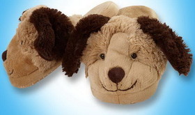 My Pillow Pets MPP-C12729BE-C My Pillow Pets Dog Slippers Small