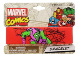 Marvel MVL-95699-C Marvel Spider-Man Printed Rubber Bracelet