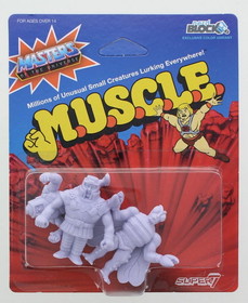 Nerd Block NBK-03207-C Masters of the Universe M.U.S.C.L.E. Mini Figure 3-Pack: Ram Man, Man-E-Faces, Buzz Off