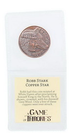 Nerd Block NBK-200075-C Game of Thrones Robb Stark Cooper Star Coin Replica