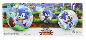 Nerd Block NBK-200096-C Sonic the Hedgehog 25th Anniversary Button 3 Pack