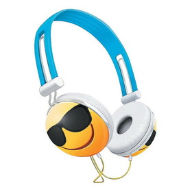 Nerd Block NBK-820-EMJ-SUN-C Emoji Overhead Stereo Headphones, Sunglasses