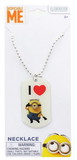 Nerd Block Despicable Me Dog Tag Necklace - I Love Minions