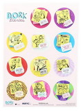 Nerd Block NBK-DRKDIAR-C Dork Diaries Stickers, 12 Count