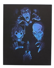 Doctor Who Villans 8x10 Art Print, Blue (Nerd Block Exclusive)
