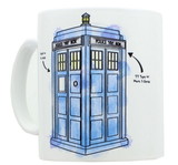 Nerd Block NBK-DW230-C Doctor Who Watercolor TARDIS Mug