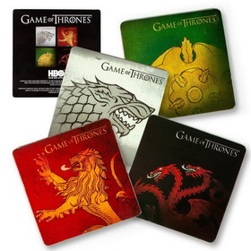 Nerd Block NBK-GOTCSTR-C Game of Thrones Drink Coasters, Set of 4