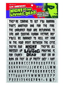 Nerd Block Night of The Living Dead Word Puzzle Magnet Set
