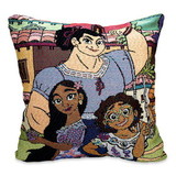 The Northwest Group NHG-13500-0001-C Disney Encanto Family Portrait Woven Tapestry Throw Pillow Cushion | 18 Inches