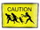 NMR Distribution NMR-30059-C Caution Zombies Tin Sign