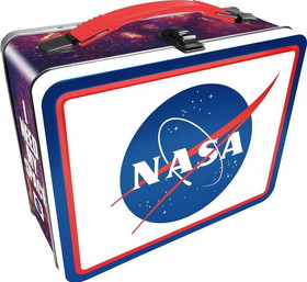 NMR Distribution NASA Logo Embossed Tin Lunch Box