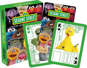 NMR Distribution NMR-52705-C Sesame Street Cast Playing Cards 52 Card Deck + 2 Jokers