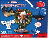 NMR Distribution NMR-75025-C Christmas Vacation Moose Mug & Collage 600 Piece 2 Sided Die Cut Jigsaw Puzzle