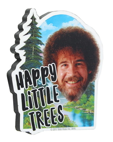 NMR Distribution Bob Ross 3" Funky Chunky Magnet: Happy Little Trees