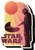 NMR Distribution NMR-95885-C Star Wars The Mandalorian The Child Sunset Funky Chunky Magnet