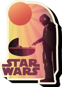NMR Distribution NMR-95885-C Star Wars The Mandalorian The Child Sunset Funky Chunky Magnet