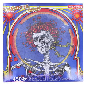 NMR Distribution NMR-ALBM-008-C Grateful Dead Skull & Roses 450 Piece Record Disc Jigsaw Puzzle