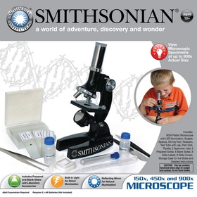 Smithsonian Microscope Set 300X, 600X, 900X