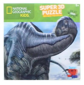 National Geographic NTG-10875-C National Geographic Kids Argentinosaurus 150 Piece Super 3D Jigsaw Puzzle