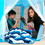 Ningbo Zhongrui Import And Export NZI-77619-C Blue Hexagon Fantasy Castle Play Tent | 53 x 47 x 55 Inches