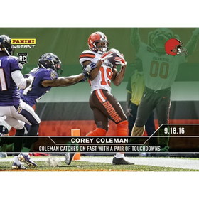 Cleveland Browns Corey Coleman 2016 Panini Instant NFL Base Card #34