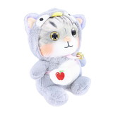 Puka Creations PKA-9477-BRW-C 3D Lovely Cat 10 Inch Plush Collectible | Brown