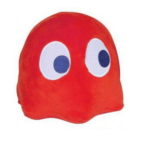 Paladone PLD-31427RED-C Pac-Man 4&quot; Plush Ghost With Sound: Inky Red