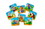 Paladone Super Mario Bros. 3D 4-Piece Coaster Set