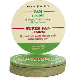 Paladone Products PLD-PP5713FRTX-C Friends Central Perk Trivia Drink Coasters, Set Of 20