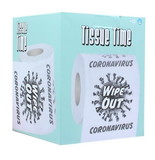 Tissue Time Wipe Out Coronavirus Novelty Toilet Paper, One Roll