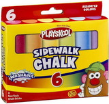 Playskool PLY-11114-48-C Playskool 6-Piece Washable Sidewalk Chalk