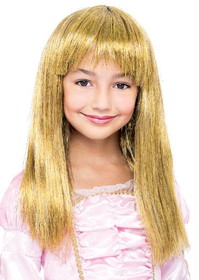 Paper Magic Glitzy Glamour Bob Gold Child Costume Wig One Size