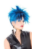 Paper Magic Group PMG-6578225-C-AN00 Punk Girl Blue & Black Adult Costume Wig One Size