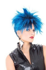 Paper Magic Group PMG-6578225-C-AN00 Punk Girl Blue & Black Adult Costume Wig One Size