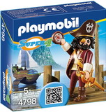 PLAYMOBIL PMO-4798-C Playmobil 4798 Super 4 Sharkbeard Figure