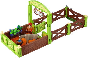 PLAYMOBIL PMO-70120-C Playmobil 70120 Spirit Riding Free Snips & Se&#241;or Carrots with Horse Stall Playset