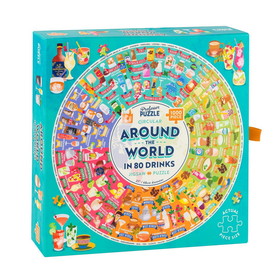 Professor Puzzle PPU-JIG7910-C Around the World in 80 Drinks 1000 Piece Jigsaw Puzzle