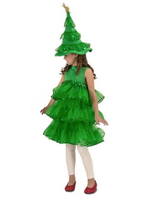 Princess Paradise Glitter Christmas Tree Child Costume Medium