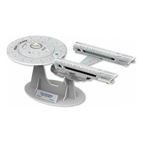 Quantum Mechanix QMX-STR-1005-C Star Trek Qraftworks PuzzleFleet | USS Enterprise NCC-1701 Refit