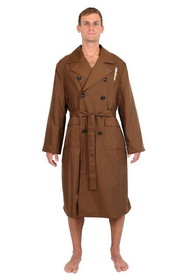 Robe Factory RBF-10111-C Doctor Who 10th Doctor Brown Trench Coat Styled Men's Robe