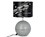 Robe Factory RBF-12578-C Star Wars Death Star 3D Touch Lamp, Led Lamp With Printed Shade, 14 Inches