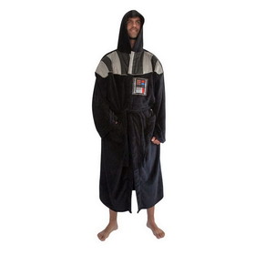 Robe Factory RBF-13407-C Star Wars Darth Vader Uniform Hooded Bathrobe For Adults, Big And Tall XXL
